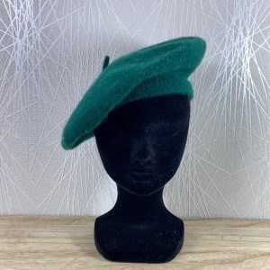 Béret vert chaud avec laine pour femme Fino et Fina