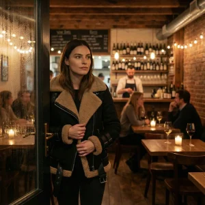 Riche | Veste femme oversize doublée en fausse fourrure