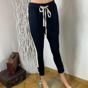 Pantalon détente femme taille haute élastique coupe slim Uniplay