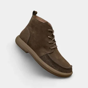 Riche | Bottes homme cuir mat – semelle épaisse rétro à lacets