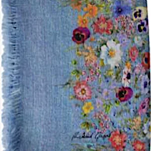 80% CASHMERE 20% SILK PRINTED LIGHTWEIGHT STOLE. 41012/17-3 ST454