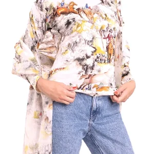 80% CASHMERE 20% SILK PRINTED LIGHTWEIGHT STOLE. 41012/17-3 ST489