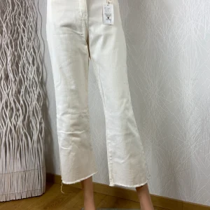 Jeans coton beige taille haute Y Coo