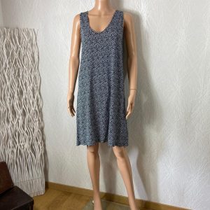 Robe courte à bretelles bleu marine à pois Ihlisa Ichi