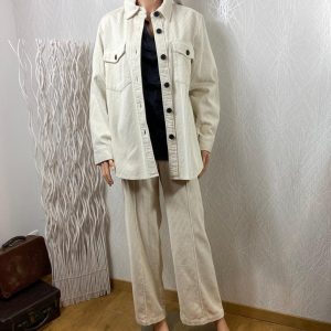 Chemisier velours coton côtelé beige Bydisune Shirt B.Young