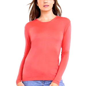 WOMEN'S 80% CASHMERE 20% SILK LIGHTWEIGHT CREW NECK. 77200/20ML