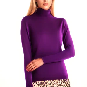 WOMEN'S 80% CASHMERE 20% SILK LIGHTWEIGHT TURTLENECK. 77200/30ML