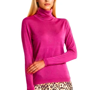 WOMEN'S 80% CASHMERE 20% SILK LIGHTWEIGHT TURTLENECK. 77200/30ML
