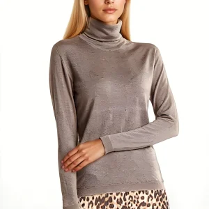 WOMEN'S 80% CASHMERE 20% SILK LIGHTWEIGHT TURTLENECK. 77200/30ML