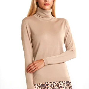 WOMEN'S 80% CASHMERE 20% SILK LIGHTWEIGHT TURTLENECK. 77200/30ML