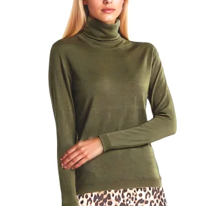 WOMEN'S 80% CASHMERE 20% SILK LIGHTWEIGHT TURTLENECK. 77200/30ML