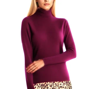 WOMEN'S 80% CASHMERE 20% SILK LIGHTWEIGHT TURTLENECK. 77200/30ML