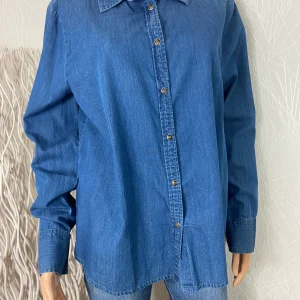 Chemise femme en coton jean denim manches longues Peppercorn