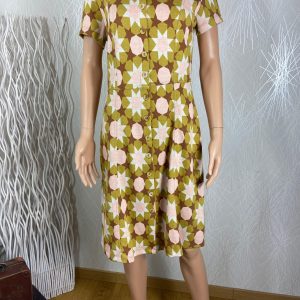 Robe vintage style 70's manches courtes Who's That Girl