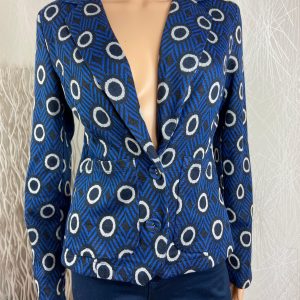 Veste bleue Heny Circles Winter Blue Who’s That Girl