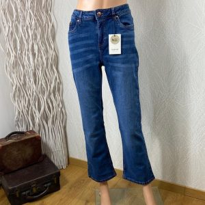Jeans femme denim bleu délavé taille normale modèle Bylola Lola B.Young