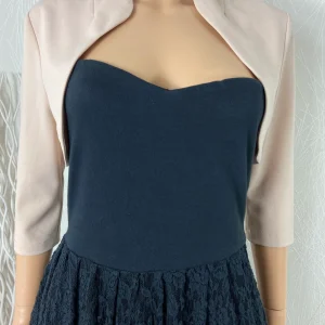 Boléro rose pâle manches 3/4 Rinascimento