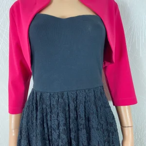 Boléro rose fuchsia manches 3/4 Rinascimento