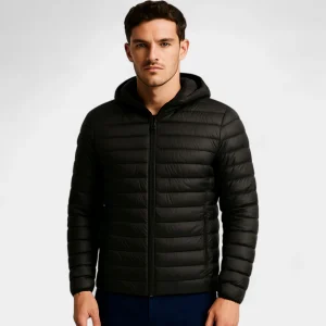 Riche | Doudoune homme capuche matelassée essentiel hiver