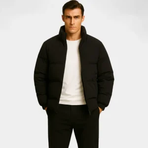 Riche | Doudoune Homme Matière Technique – Style Minimaliste et Chaleur