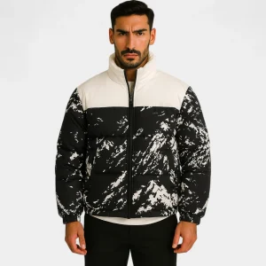 Riche | Doudoune Homme Coton Matelassée – Épais Chaud Minimaliste