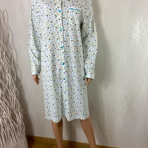 Nuisette coton manches longues motif fleuri Jet Tricotage Toulousain