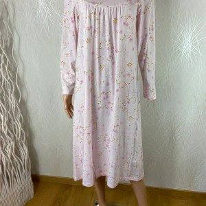 Nuisette ouverture dos tissu coton fleuri Peignora