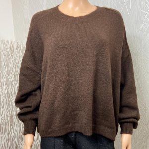 Pull marron oversize bymarry jumper B.Young