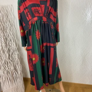 Robe manches longues ample multicolore grande taille Neslay