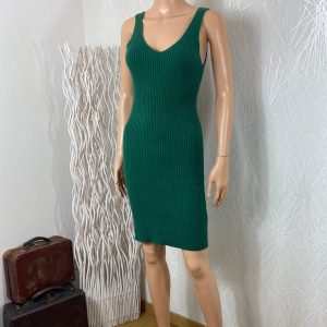 Robe tricot près du corps chaude avec laine bretelles sans manches News Lady