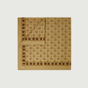 FOULARD CLASSIQUE COTON JAUNE