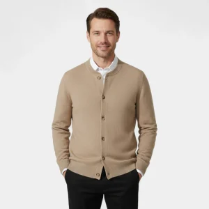 Riche | Cardigan Homme 100% Cachemire – Boutonné de Luxe
