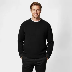 Riche | Pull Homme en Maille – Col Rond Doublé Polaire