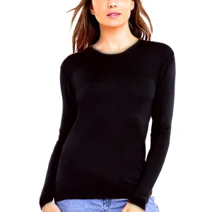 WOMEN'S 80% CASHMERE 20% SILK LIGHTWEIGHT CREW NECK. 77200/20ML