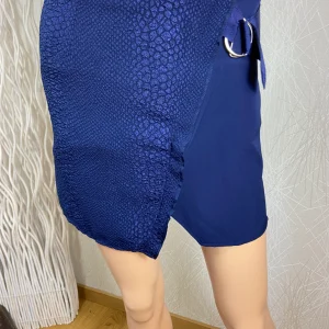 Jupe mini doublée bleue Grace & Mila