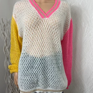 Pull ajouré transparent multicolore Les Impatientes