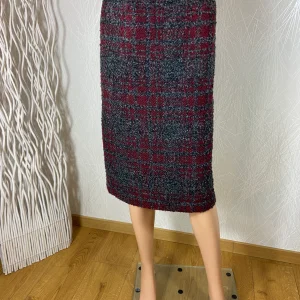 Jupe doublée chaude taille haute fabrication française Gévana