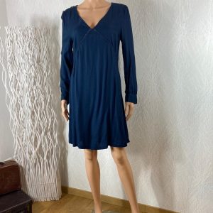 Robe courte bleu marine manches longues Ihcatarine Ichi