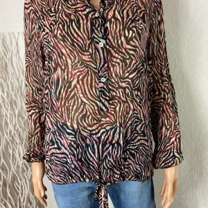 Blouse multicolore à joli tissu imprimé Summun Woman