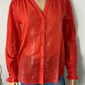 Chemisier rouge manches longues MKT Studio