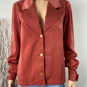 Chemisier manches longues brun Jane Wood