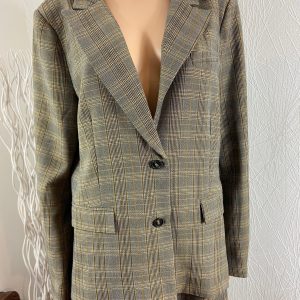 Veste blazer doublée femme imprimé carreaux Desires