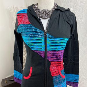 Gilet court à capuche 100 % Coton Aller Simplement