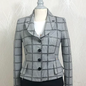 Veste blazer grise et argentée de créateur Tabala Paris