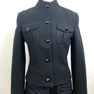 Veste blazer en feutrine de laine de créateur Tabala Paris