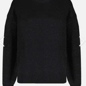 Pull noir col rond Deeluxe