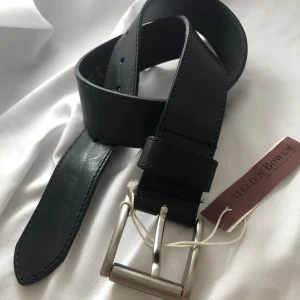 Ceinture cuir noir atelier Bower Taille XXS