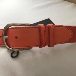 Ceinture cuir rouge Atelier Bower Taille XL