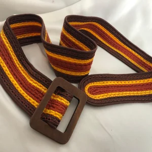 Ceinture fantaisie tressée multicolore pour femme