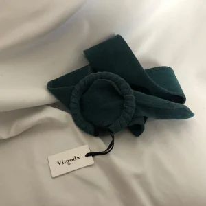 Ceinture fantaisie verte façon daim femme taille unique